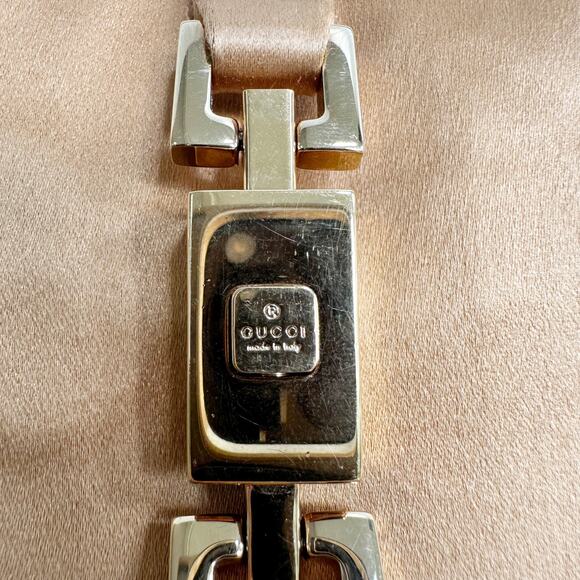 Gucci Jackie 1961 Gold Camel Silk Mini Hobo Shoulder Bag Vintage Evening Handbag - Picture 3 of 9